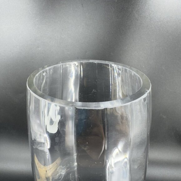 Vintage Clear Hurricane Tall Candle Holder Votive Vase Footed Glassware Decor - Picture 9 of 10